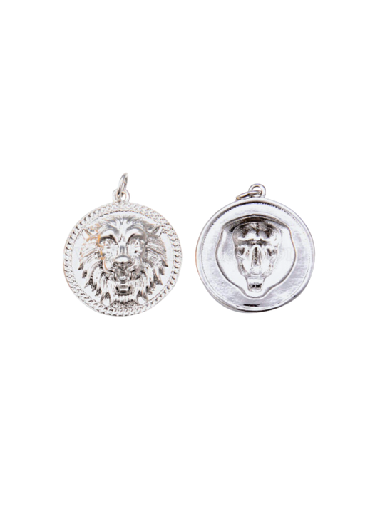 * Silver Let Me Hear You Roar Lion Charm