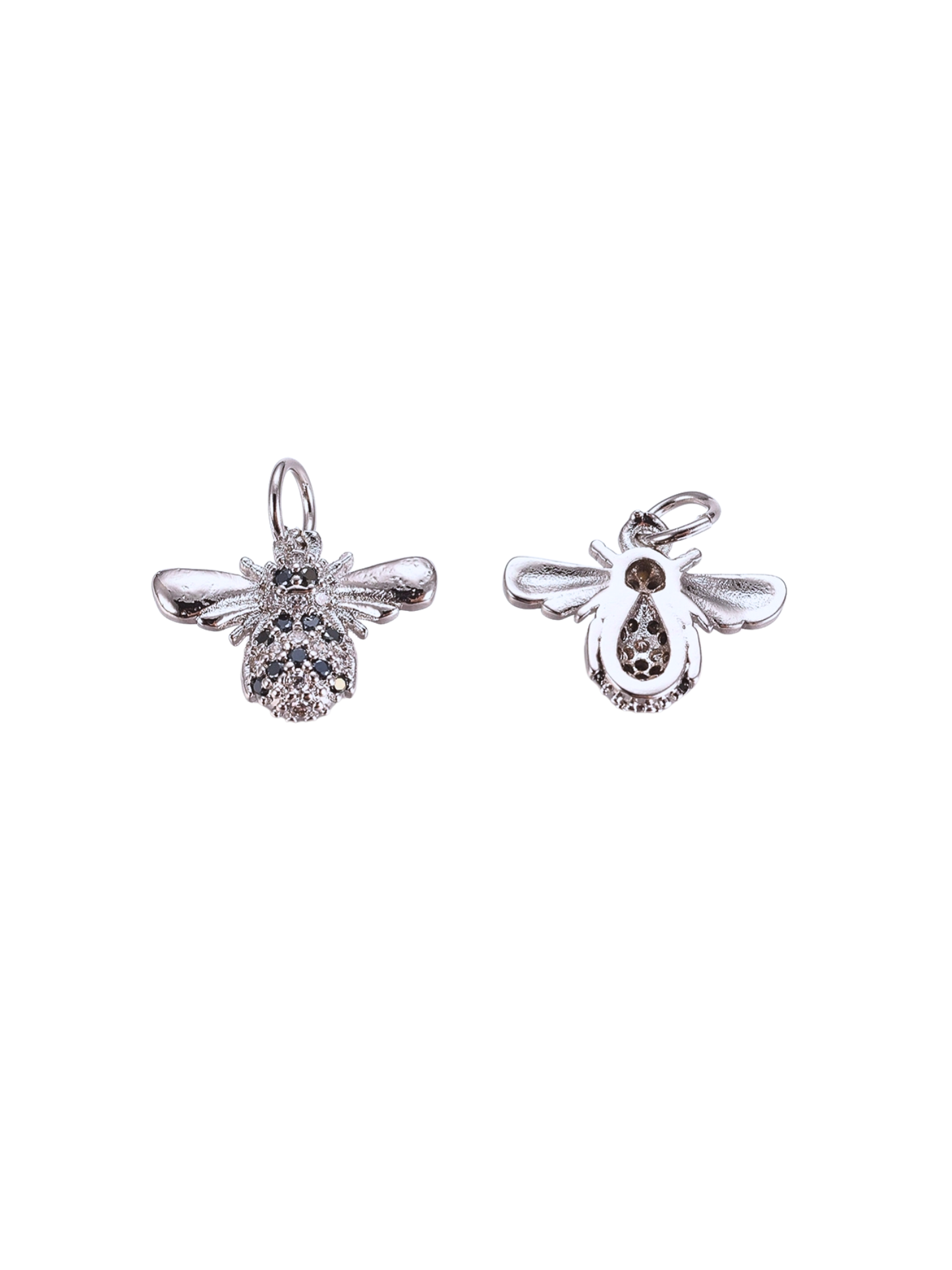 * Silver Embellished Bee Charm