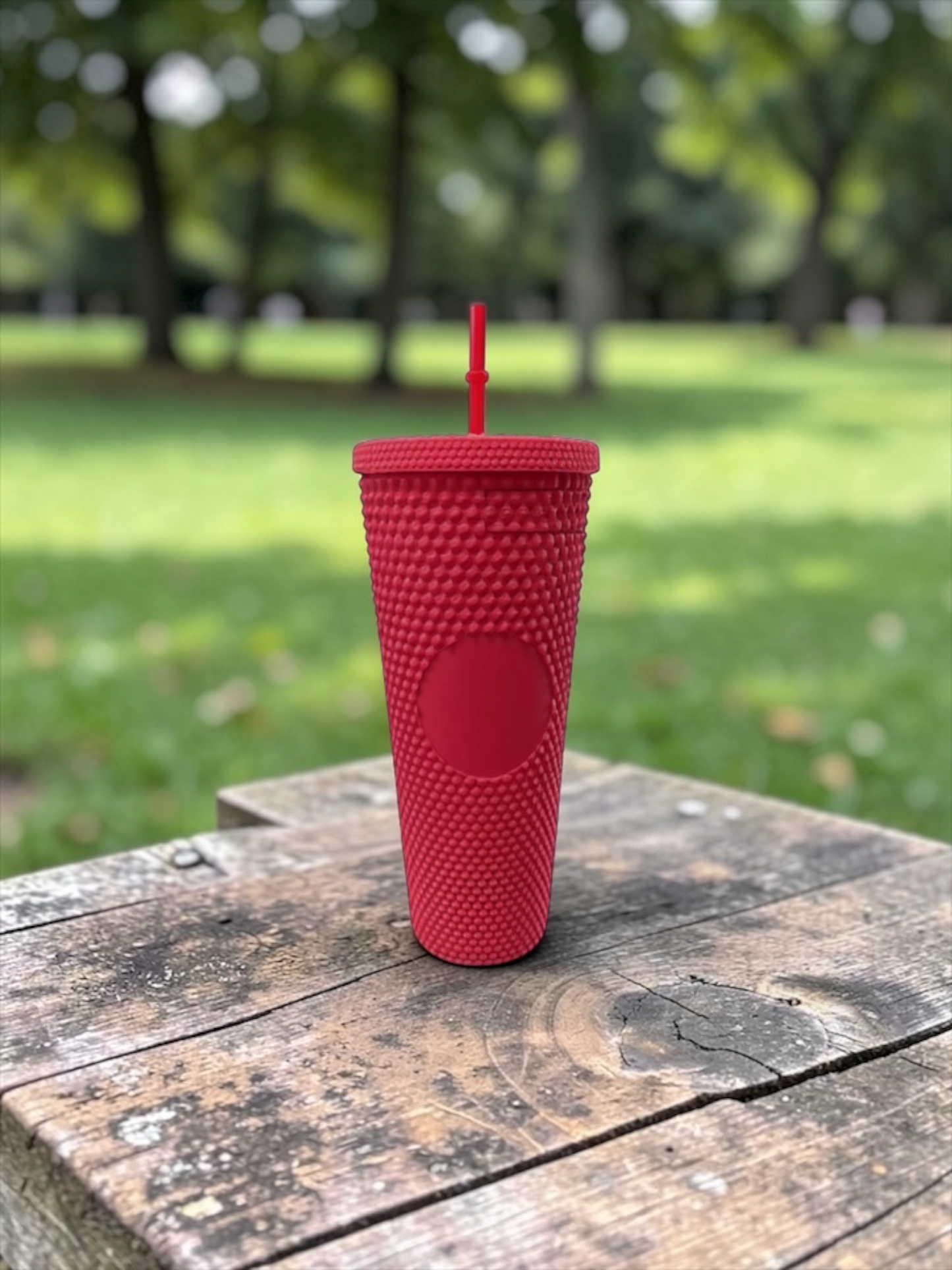 Matte Barbie Pink -24oz Double Wall Studded Tumbler