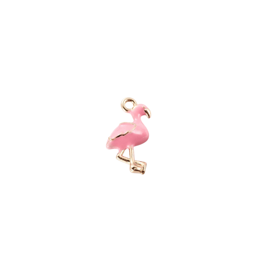 Gold Flamingo Dazzle Charm