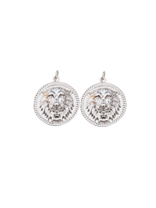 * Silver Let Me Hear You Roar Lion Charm