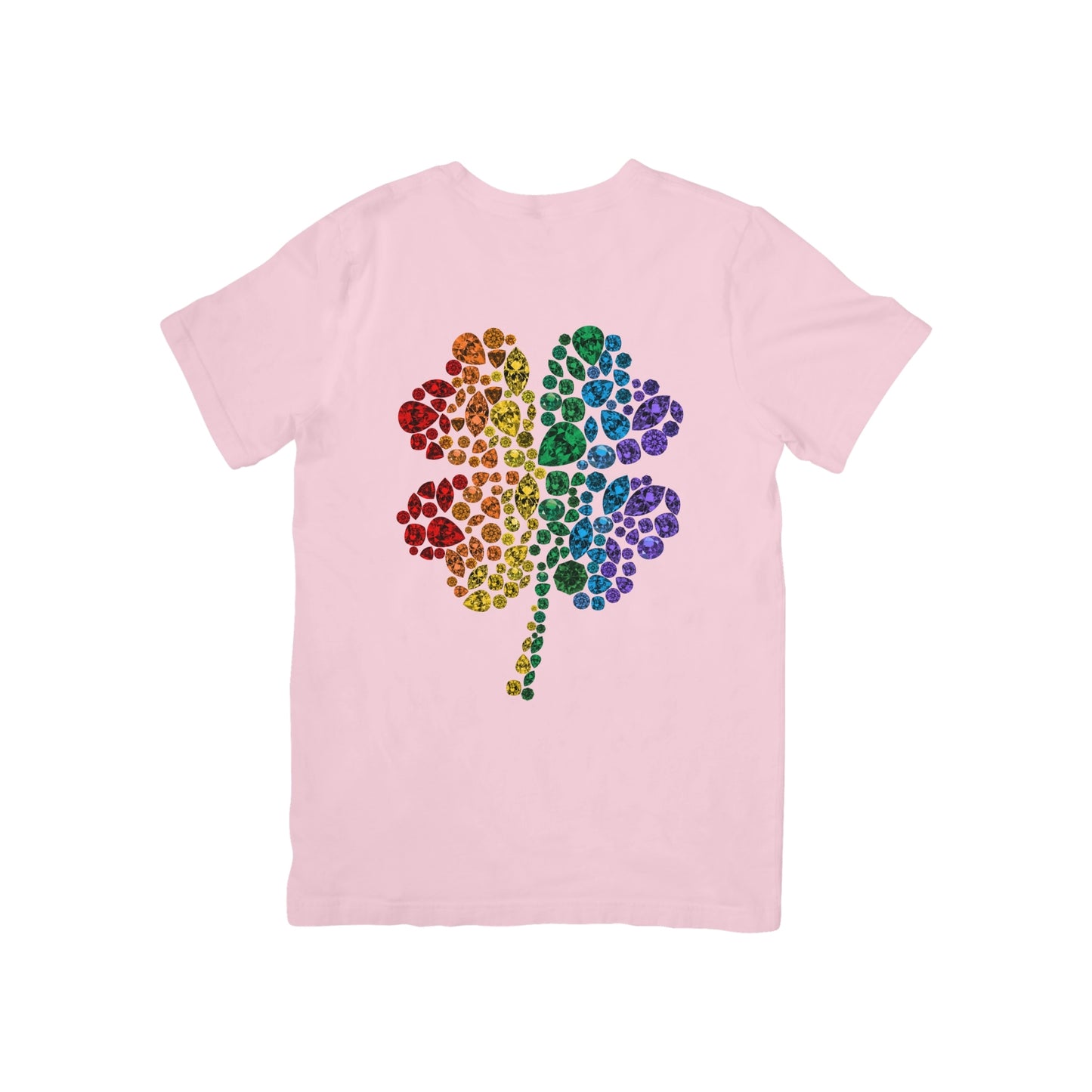 Rainbow Gem Stone Clover