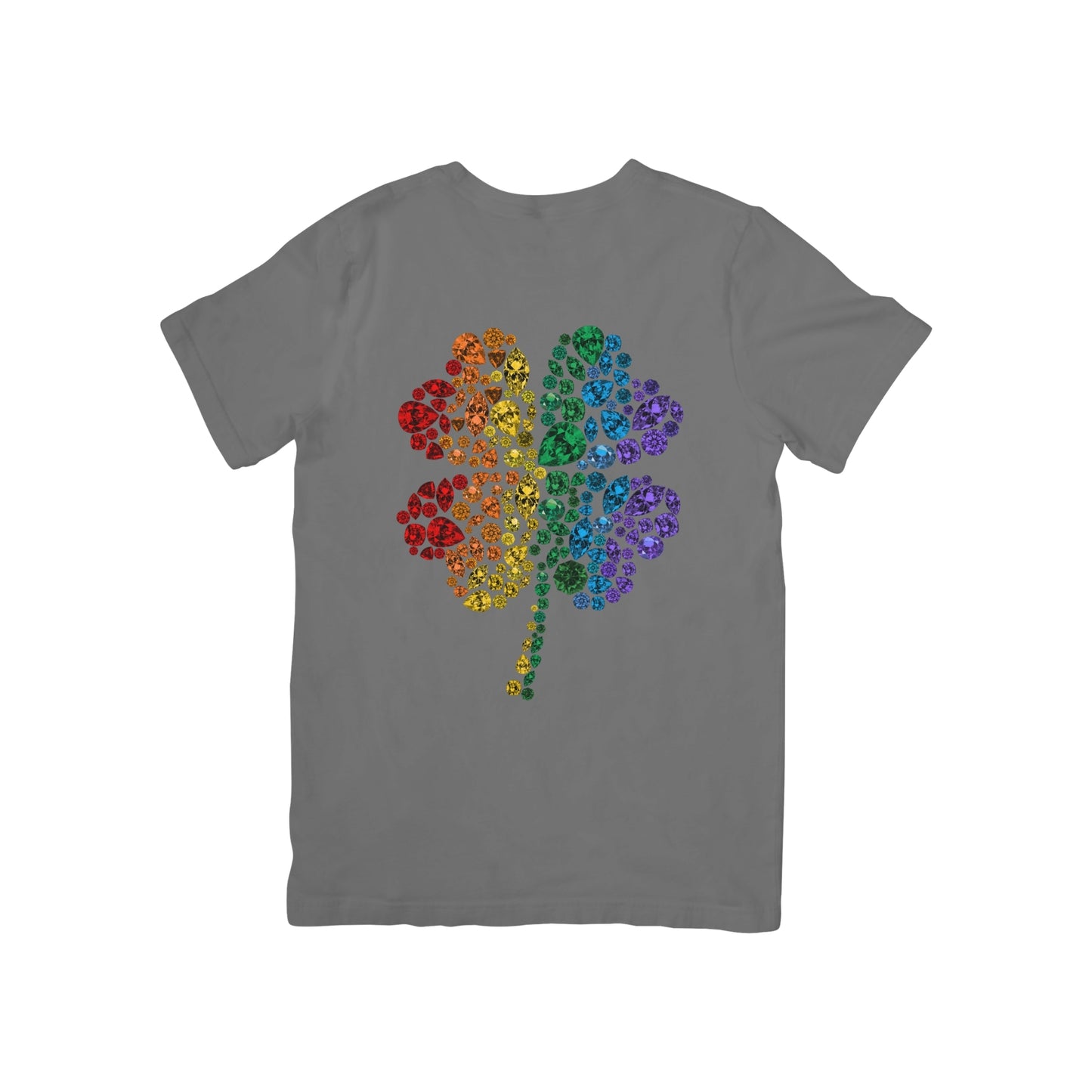 Rainbow Gem Stone Clover