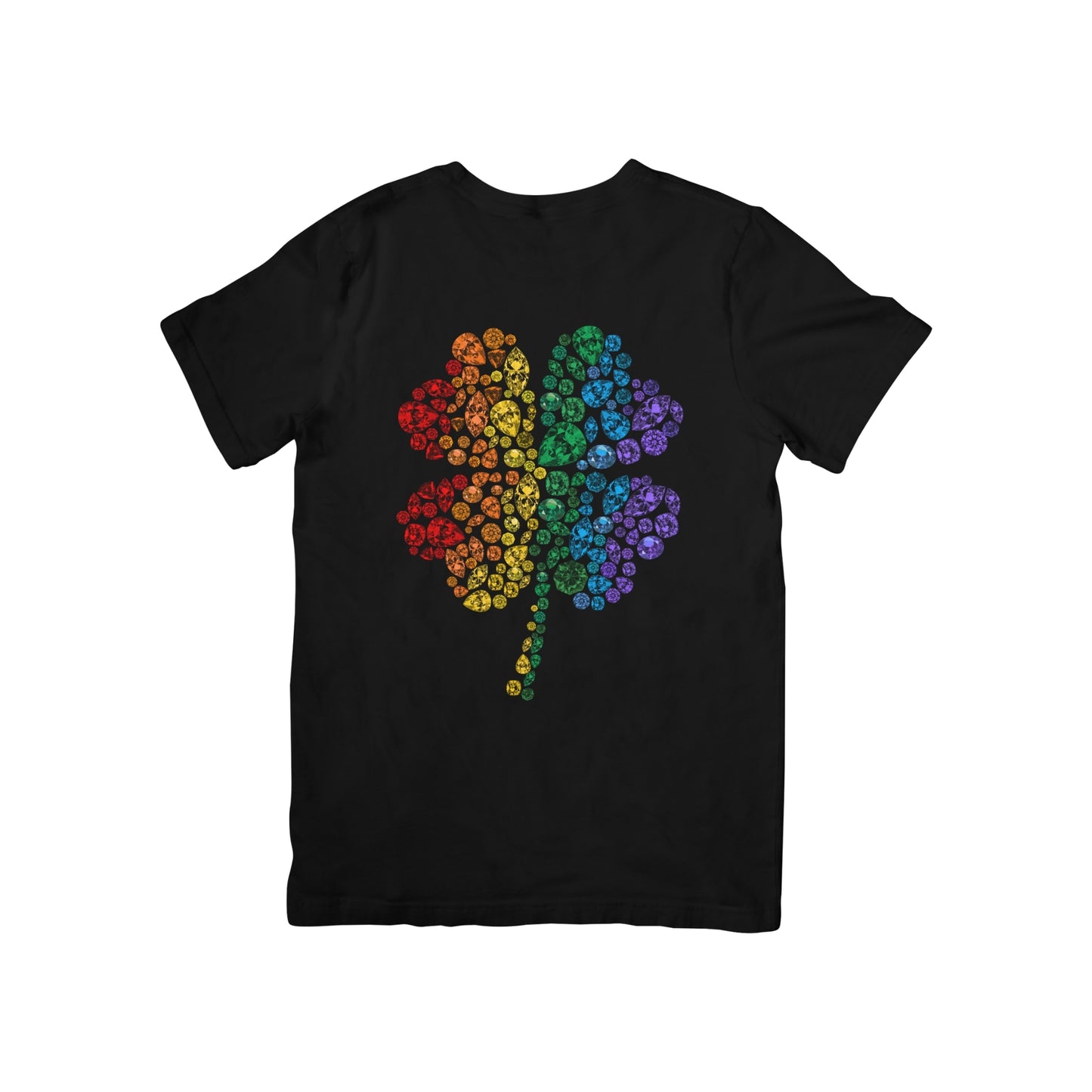Rainbow Gem Stone Clover
