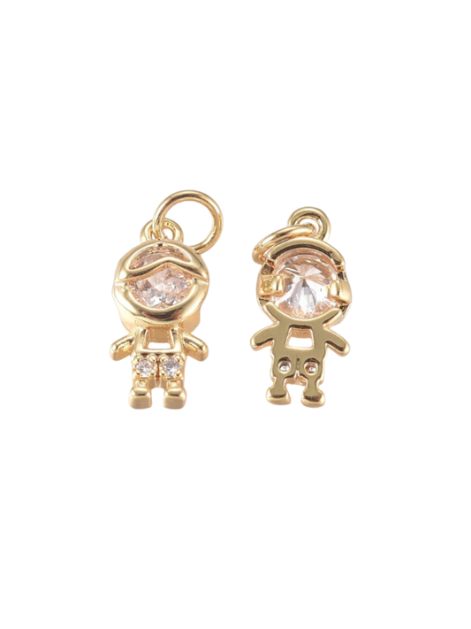 * Gold Tiny Boy and Girl Charms- Assorted