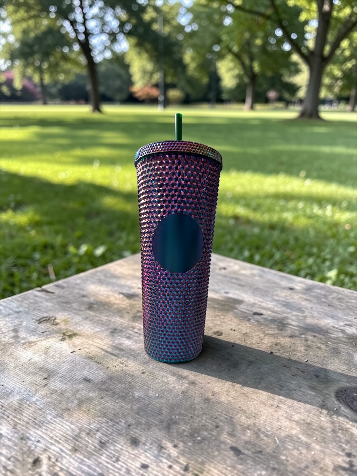 Oil Slick 24oz Double Wall Studded Tumbler