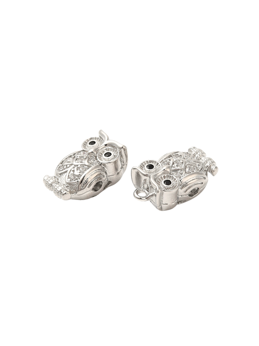 * Silver Owl Always Love You Charm